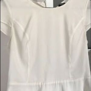 Express white peplum shirt